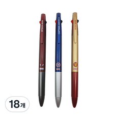 1977아토 마블 캐릭터 3색 볼펜 0.7mm, 랜덤 발송, 18개