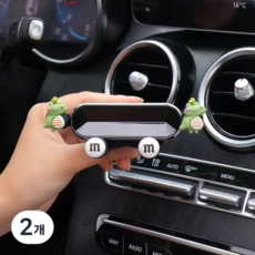Wellot 車用出風口卡通人物手機平板支架 12 x 4 x 10.5 cm, 2個, U型