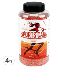 바스참 스포츠케어 핫 입욕제 용기, 1kg, 4개