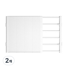안녕마켓 다용도 옷장 칸막이, 화이트, 2개