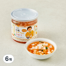 에코맘의산골이유식 우리채소 깍두기, 300g, 6개