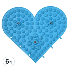 Thumbs Mine 高級足部指壓墊 33 x 33 cm, 愛心藍色, 6個