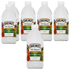 HEINZ 亨氏 白醋 天然釀造 料理、清潔皆宜, 473ml, 6瓶