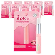 립아이스 매직컬러 립밤, 스트로베리, 2g, 10개