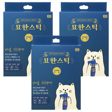 펫츠굿츠 묘한스틱 고양이 간식 15g x 30p, 가다랑어 게살, 450g, 3개
