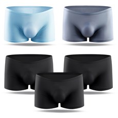 男性用無痕無縫線平口內褲5件組