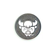 지봇골프 십이지신 써클칩 캐릭터 골프 볼마커, 축소 (블랙), 1개