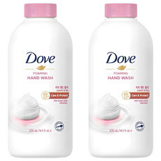 도브 포밍 핸드워시 피치 앤드 릴리 리필, 430ml, 2개