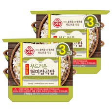 오뚜기 식감만족 부드러운 현미 잡곡밥, 210g, 6개