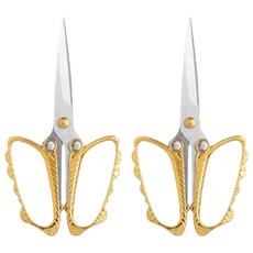 MEO 컬러 나비 가위, 골드, 2개