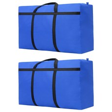 巨無霸加固防水耐重搬家袋 藍色 超大容量耐磨搬家收納袋, 2個