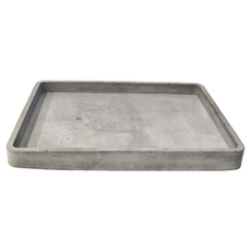 長方形接水盤 水泥灰 台灣手工製作 吸水透氣, 16.5 x 22cm