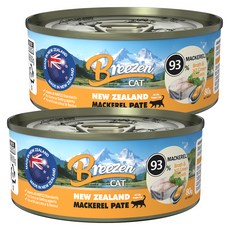 브리젠 전연령 고양이 뉴질랜드 파테 주식캔, 2개, 80g, 고등어