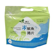 池上鄉農會 米魷魚捲片 日式芥末口味, 80g, 1包