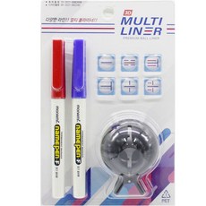 BIRDIEPAPA 高爾夫球畫線器, 黑色霧面, 1組