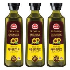 Haepyo 葵花油, 3個, 500ml
