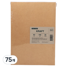 PaperAngel 特厚牛皮紙 440g A3, 75個