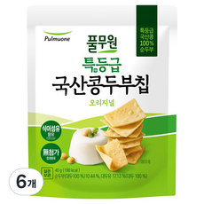 풀무원 특등급 콩 두부칩 오리지널, 40g, 6개