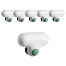 제이큐리빙 미니 T자형 거울닦이, 6개, 화이트