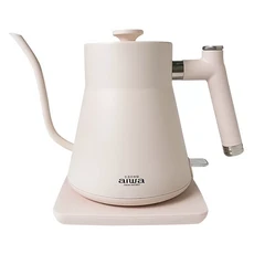 aiwa 愛華 電茶壼 日式職人精準溫控 鵝頸壺嘴 360°分離式底座 額定容量0.8公升 型號 AA-K21G