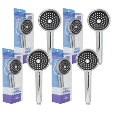 Jb JEIL BATH Aqua蓮蓬頭, 4個, 銀色 黑色