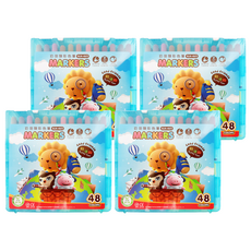 SIMBALION 雄獅 奶油獅 彩色筆 48色, 色彩豐富，適用於彩繪和著色, 4盒