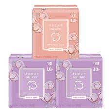 Natural Cotton 超薄衛生棉 中+大 2袋, 1組