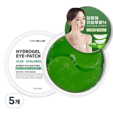 퓨어멜로우 알로에 히알루로닉 아이패치, 60개입, 5개