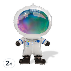 SuperShape 雷射全像太空人氣球, 混合顏色, 2個