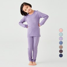 LollyTree 童款素色發熱內搭長袖長褲套裝 VD