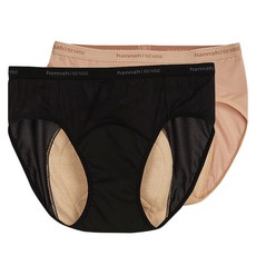 Hannah Sense 網紗中腰夜用生理褲 黑色 + 膚色組合 XS, 1套