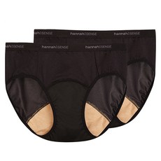 Hannah Sense Midi日常生理褲 黑色 M, M(Daily), 1入, 2個