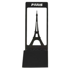 OPUS 東齊金工 歐式鐵藝金屬便條筆座 - 巴黎鐵塔造型, 經典黑, 1個