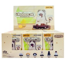 52TOYS 鵲拾樂系列 掃地機器貓 盲盒6件組, 1套