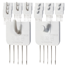 KOKKOPIN 強力一字型 4p + U字型 4p 套組, 單一顏色, 2套