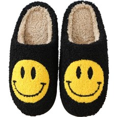 SILVERS 여성용 해피스마일 털슬리퍼
