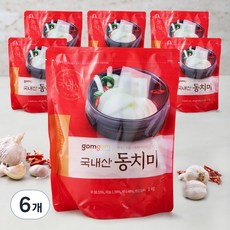 곰곰 국내산 동치미, 1kg, 6개