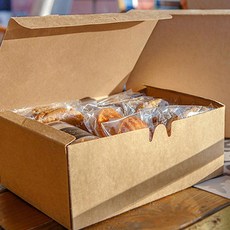 B Home Baking 堅固一鍵式牛皮紙盒 大, 單一顏色, 1套