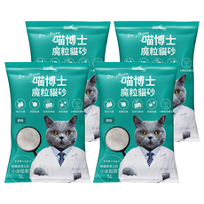 iCat 寵喵樂 喵博士 無塵澎潤土貓砂 小米粒款 5L, 原味, 4包
