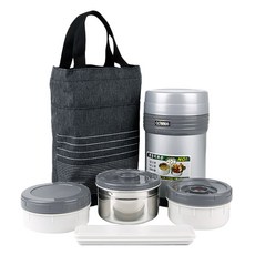 cosmos 不鏽鋼保溫便當盒 WJ-811 L號, 混色, 1組