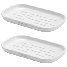 brabantia 皂盤 肥皂架, 白色, 2個