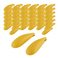 반비노 늘어남 방지 옷걸이 행거캡, 옐로우, 40개