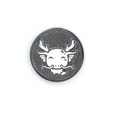 GIVOTGOLF 十二生肖圓形籌碼角色高爾夫球標, 辰龍 (黑色), 1個