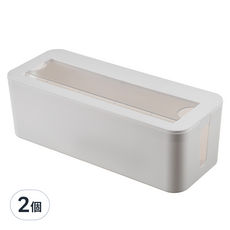 comet 延長線插座整理盒, 白色, 2個