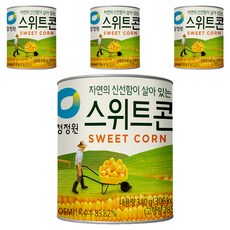 청정원 스위트콘 통조림, 340g, 4개