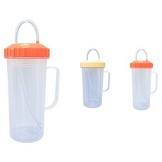 Living Family 防漏握把吸管杯, 3個, 隨機出貨, 400ml