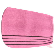 韓國進口搓澡巾 4個, 不傷皮膚 清潔力高 中砂磨面, 粉色, 4個裝, 1組