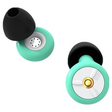 Locus 第三代8層隔音濾網耳塞 矽膠睡眠耳塞 白色+綠色+黑色, 1套, 2入