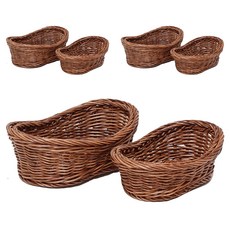 迷你零食籃 大 小組合, 單色, 3組