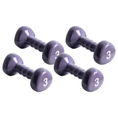 韓國 iWANNA 三角PVC啞鈴, 3kg, 4個